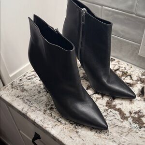 Marc Fisher Elegant Black Pointed Heeled Boots